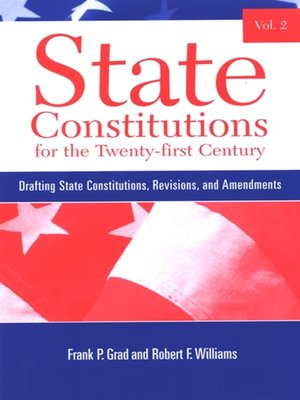 cover image of State Constitutions for the Twenty-first Century, Volume 2